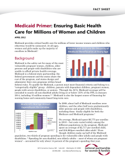 Medicaid Primer: Ensuring Basic Health Care for Millions of Women and Children