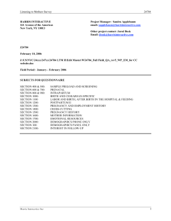 Listening to Mothers II: Survey Instrument (2006)