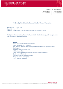 Pathways Courses Committe Agenda