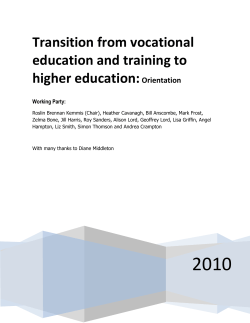 final report of the Working Party is available here.