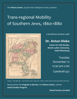 Flyer for Dr. Hieke Colloquium