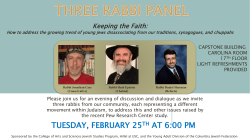 Rescheduled event details: Tuesday, Feb 25, 6pm