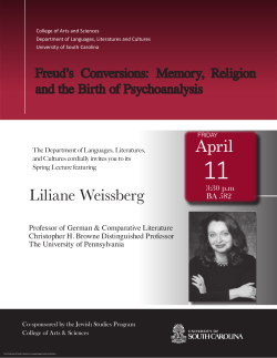 Liliane Weissberg Seminar