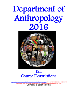 Fall 2016 Course Booklet