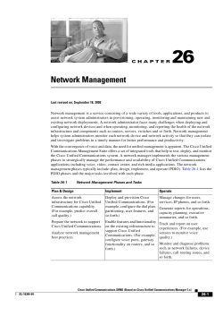 Chapter 26 Network Management
