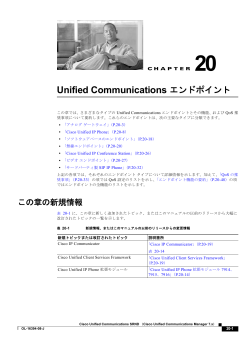Chapter 20 Unified Communications �G���h�|�C���g