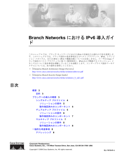 �u�����`�l�b�g���[�N�ɂ����� IPv6 �����K�C�h