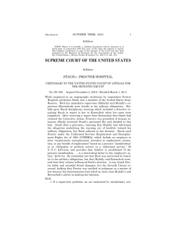 Staub v. Proctor Hospital