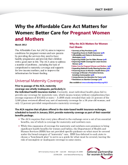 improve conditions for pregnant women and new parents