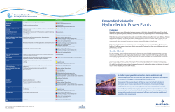 Emerson Total Solution for Hydroelectric Power Plants