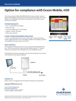 Inert Gas Bridge Panel (Exxon Mobile H30)