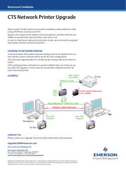 Custody Transfer System Network Printer Upgrade