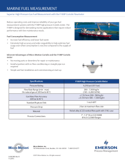 F100P Marine Fuel Measurement