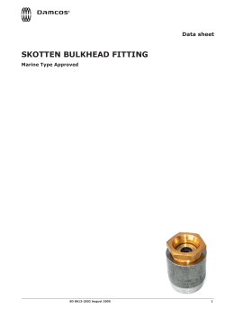 Product Data Sheet: Skotten fittings