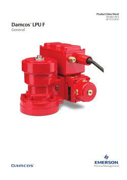 Product Data Sheet: Damcos&trade; LPU F