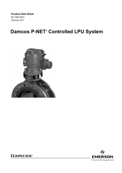 Product Data Sheet: Damcos&trade; Local Power Unit P-Net