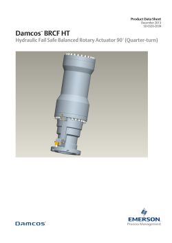 Product Data Sheet: Damcos&trade; BRCF HT