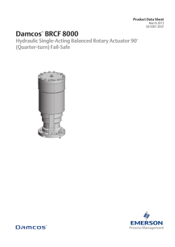 Product Data Sheet: Damcos&trade; BRCF 8000