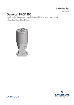 Product Data Sheet: Damcos&trade; BRCF 500