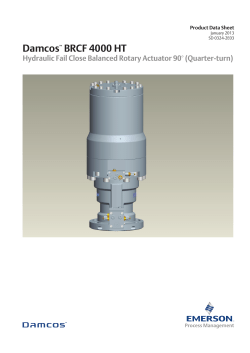 Product Data Sheet: Damcos&trade; BRCF 4000 HT
