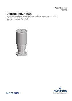 Product Data Sheet: Damcos&trade; BRCF 4000