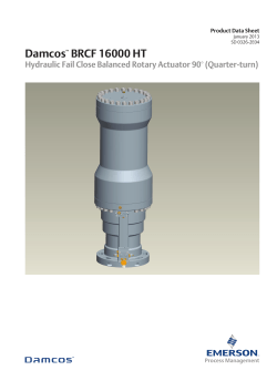 Product Data Sheet: Damcos&trade; BRCF 16000 HT