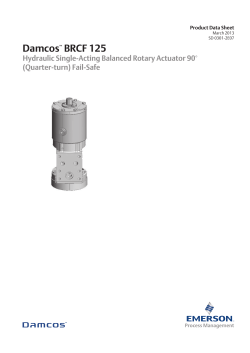 Product Data Sheet: Damcos&trade; BRCF 125
