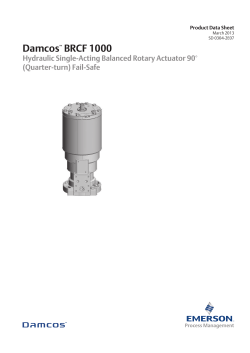 Product Data Sheet: Damcos&trade; BRCF 1000