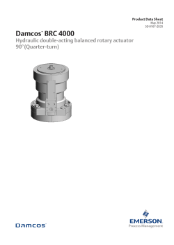 Product Data Sheet: Damcos&trade; BRC 4000