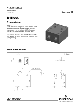 Product Data Sheet: Damcos B-Block