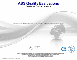 ISO 9001:2008 Certificate - Missouri City