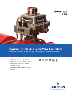 TopWorx D-ESD Product Brochure