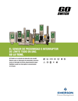 GO Switch Product Brochure Spanish