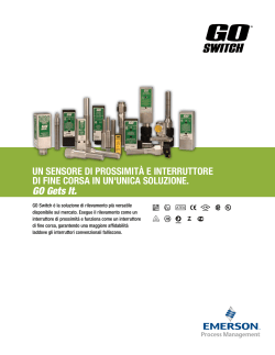 GO Switch Product Brochure Italian