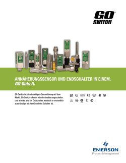 GO Switch Product Brochure German