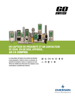 GO Switch Product Brochure French