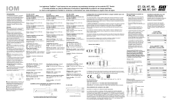 GO Switch C7, C8, H7, H8, M7, R7, SV7 IOM French