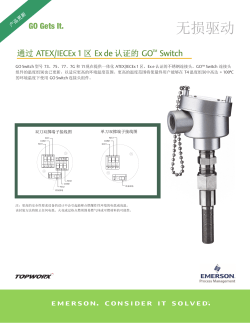 GO Switch ATEX IECEx Junction Head Brochure Chinese Simplified