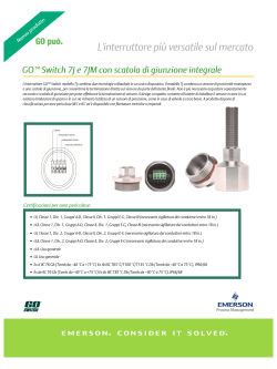 GO Switch 7J Brochure Italian