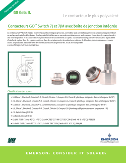 GO Switch 7J Brochure French
