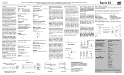 GO Switch 70 Series IOM Spanish