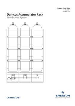 Accumulator Rack Data Sheet