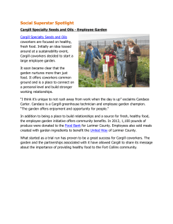 Cargill Specialty Seeds and Oils: Employee Garden