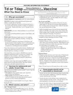 Tetanus vaccine information