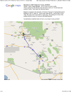 Click here to view the directions from the Phoenix area.