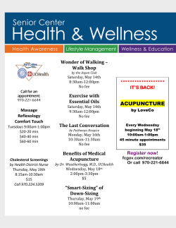 May Health and Wellness Opportunities