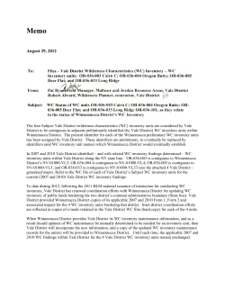 OR-036-005 Deer Flat - Memo