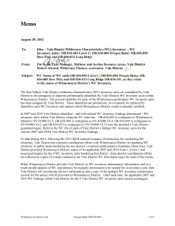 OR-036-004 Oregon Butte - Memo