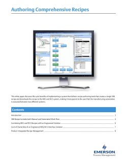 Comprehensive Recipes