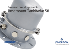 Rosemount Tank Radar Gauge TGU 58